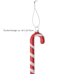 Weihnachtsbaum Deko Zuckerstange aus Glas