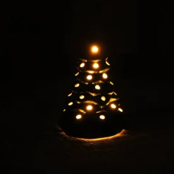 Weihnachtsbaum, Keramik, Handarbeit, Christbaum, Schneeeffekt, Weihnachtsschmuck, Weihnachtsdekoration