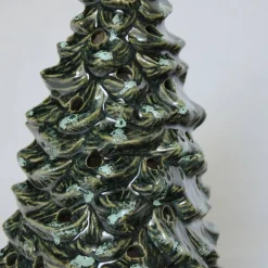 Weihnachtsbaum, Keramik, Handarbeit, Weihnachtsbaum, Schneeeffekt, Weihnachtsschmuck, Weihnachtsdekoration