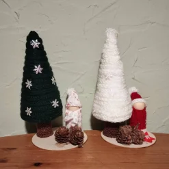 Weihnachtsbaum Tischdeko – Handgemachte Weihnachtsdekoration aus Naturmaterialien