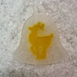 Weihnachtsbaumanhänger Glockenoptik mit Rentier