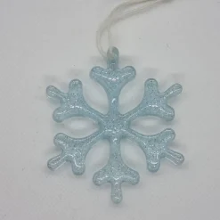 Weihnachtsbaumanhänger in Eiskristall Optik