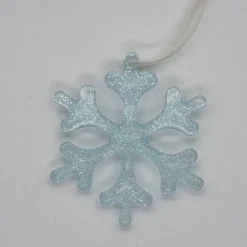 Weihnachtsbaumanhänger in Eiskristall Optik