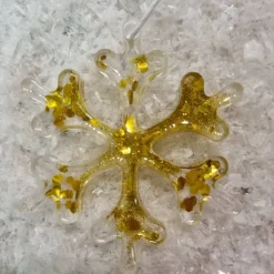 Weihnachtsbaumanhänger in Eiskristall Optik