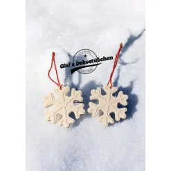 Weihnachtsbaumanhänger Schneeflocken