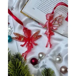 Weihnachtsbaumdeko Resin –  Fee – Epoxidharz Anhänger Weihnachten Geschenk