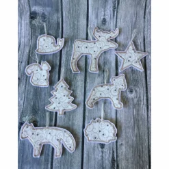 Weihnachtsbaumschmuck Set 8-teilig – Wiederverwendbarer Filz Baumschmuck für deinen Weihnachtsbaum