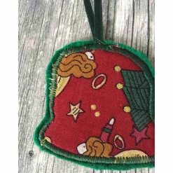 Weihnachtsbaumschmuck Set 8-teilig aus Filz – Wiederverwendbare Filzanhänger als Weihnachtsdekoration