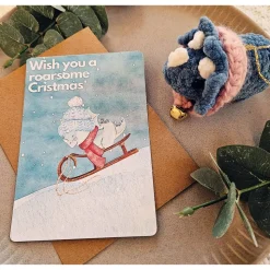 Weihnachtsbaumschmuck Triceratops Häkeltier Christbaumschmuck Hängeornament