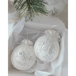 Weihnachtsbaumschmuck Weihnachtsdekor Weihnachtsgeschenk Tannenbaumschmuck Christbaumkugel weiß Aschenputtel Kutsche
