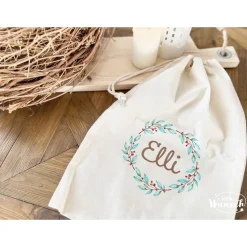 Weihnachtsbeutel / Baumwollbeutel / Personalisiert / Geschenk zu Weihnachten/ Geschenkesack / X-MAS