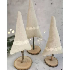 Weihnachtsbäume handgemacht Deko – Einzigartige Weihnachtsbaum-Deko aus Holz, 18-27 cm