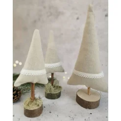 Weihnachtsbäume handgemacht Deko – Einzigartige Weihnachtsbaum-Deko aus Holz, 18-22 cm