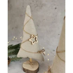 Weihnachtsbäume handgemacht Deko – Einzigartige Weihnachtsbaum-Deko aus Holz, 22 cm