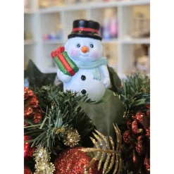 Weihnachtsdeko aus Keramik - Schneemann 1 - Wnterdeko -