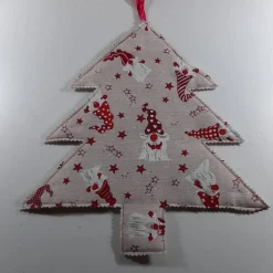 Weihnachtsdeko Fensterbild Tannenbaum Wichtel Sterne rot