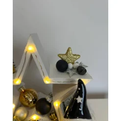 Weihnachtsdeko mit Stern und Led