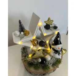 Weihnachtsdeko mit Stern und Led