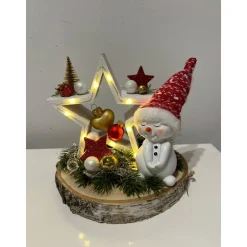 Weihnachtsdeko mit Stern und Led