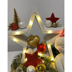 Weihnachtsdeko mit Stern und Led