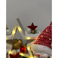 Weihnachtsdeko mit Stern und Led
