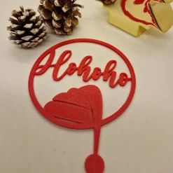 Weihnachtsdeko Ringe, Kling Glöckchen klingeling, Hohoho, Weihnachten, Weihnachtsmann, lustig lustig tralala, Geschenkan