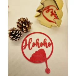 Weihnachtsdeko Ringe, Kling Glöckchen klingeling, Hohoho, Weihnachten, Weihnachtsmann, lustig lustig tralala, Geschenkan