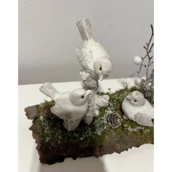 Weihnachtsdeko Weihnachtsgesteck mit Vögel