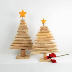 Weihnachtsdeko, Weihnachtsbaum, Tannenbaum aus Holz, Floristikdeko