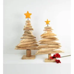 Weihnachtsdeko, Weihnachtsbaum, Tannenbaum aus Holz, Floristikdeko