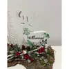 Weihnachtsdeko Weihnachtsgesteck mit einem Hirsch Landschaft