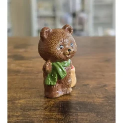 Weihnachtsdekoration aus Keramik - Teddybär -