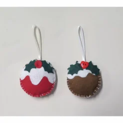 Weihnachtsdekoration Filzanhänger Kugel / Handschuh / Stiefel