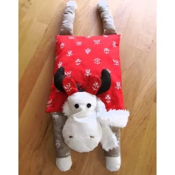 Weihnachts-Elchkissen Figurenkissen Kleiner Rudi genäht von Hobbyhaus