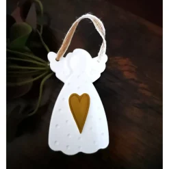 Weihnachtsengel & Schutzengel aus Keramik – Geschenkidee mit Herz