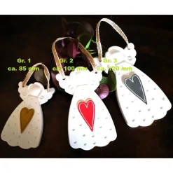 Weihnachtsengel & Schutzengel aus Keramik – Geschenkidee mit Herz