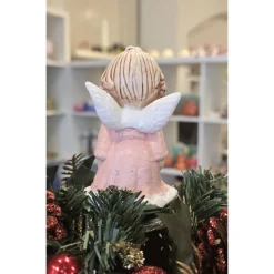 Weihnachtsengel - Schutzengel aus Keramik - Küssende Engel -