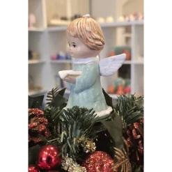 Weihnachtsengel - Schutzengel aus Keramik - Figur -