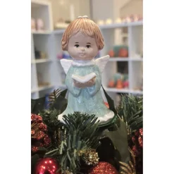 Weihnachtsengel - Schutzengel aus Keramik - Figur -