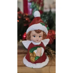 Weihnachtsengel aus Keramik - Sammelfiguren - Handbemalt