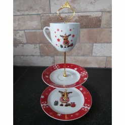 Weihnachtsetagere "Elch"