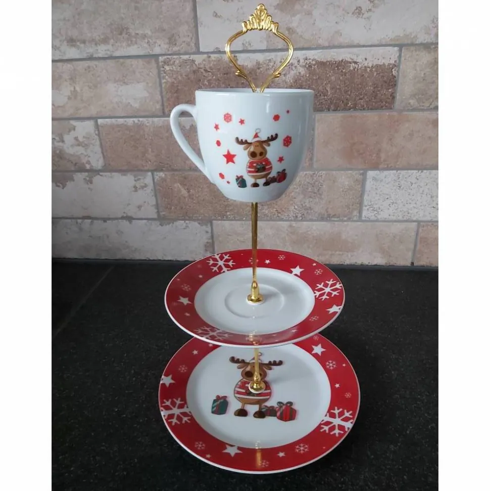 Weihnachtsetagere "Elch"