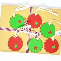 Weihnachtsgeschenkanhänger Geschenkanhänger Weihnachten rot grün