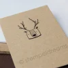 Weihnachtshirschbär - Limited Edition - Holzstempel - 4 x 3 cm