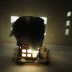 Weihnachtshäuschen mit LED-Beleuchtung