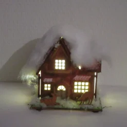 Weihnachtshäuschen mit LED-Beleuchtung