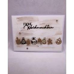 Weihnachtskarte, " kleine Motive",  Frohe Weihnachten