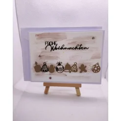 Weihnachtskarte, " kleine Motive",  Frohe Weihnachten