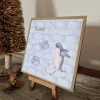 Weihnachtskarte - Pinguin - XMAS - Eiswürfel