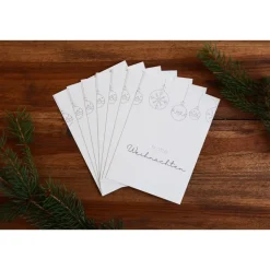 Weihnachtskarte | Weihnachtspost | Weihnachtsgruß | Weihnachtskugeln | aus Naturpapier | DIN A6 | Kuvert | Grußkarten